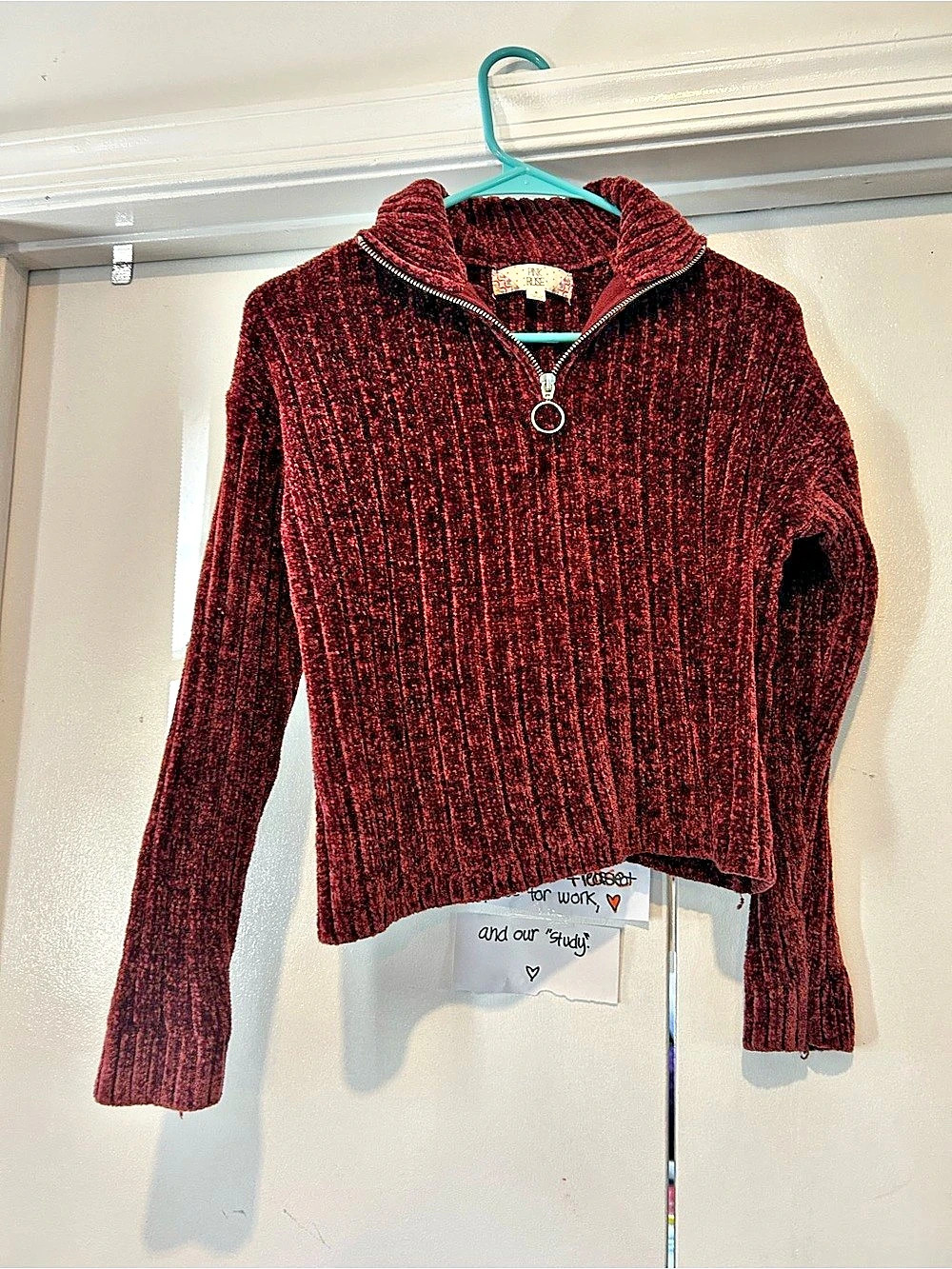 Pink Rose Soft Cute Sweater